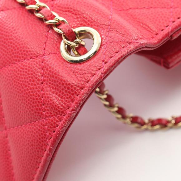 CHANEL Red Leather Shoulder Bag - Picture 7 of 10